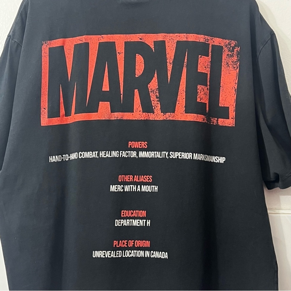 Marvel Deadpool T-Shirt Mens Black Comic Graphic Tee XL Superhero Streetwear - Picture 4 of 10
